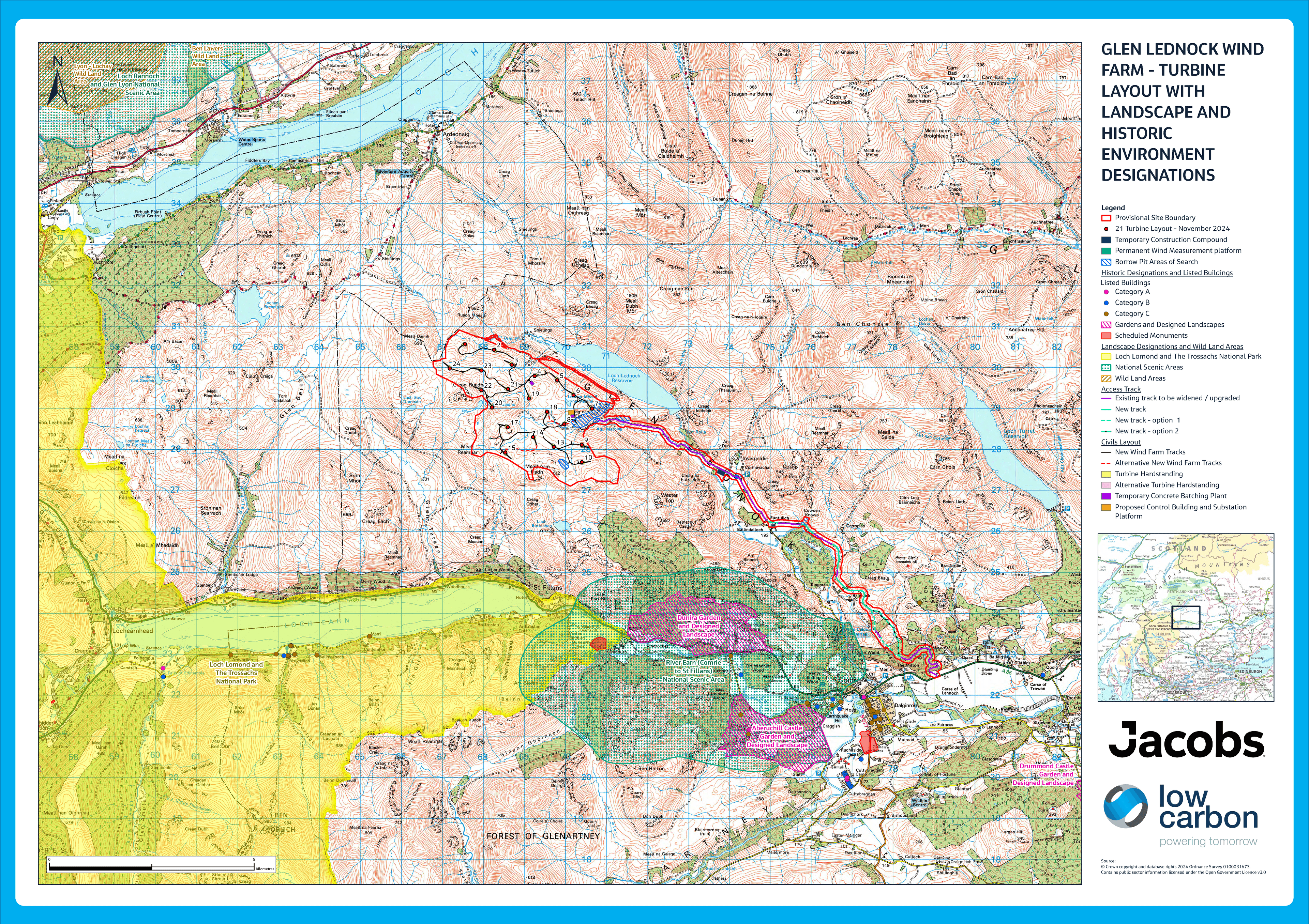 Turbine Layout with Landscape Designations